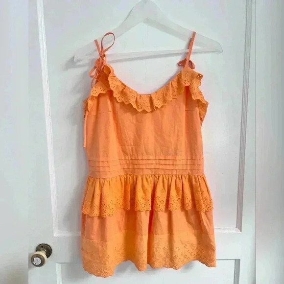 Anthropologie Mare Mare
Josephine Tank Top Shoulder
Tie Coral Orange Size XS - Picture 1 of 5